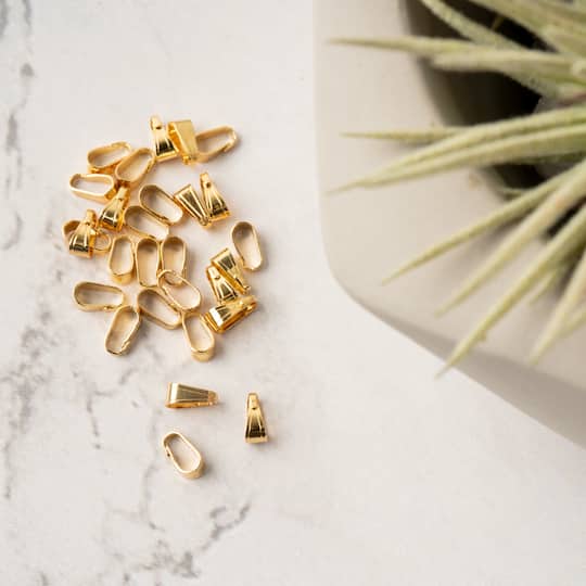 12 Packs: 30 ct. (360 total) 6mm Pinch Bails by Bead Landing™